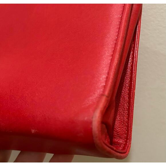 Vintage Salvatore Ferragamo Crossbody Clutch w/ scattered gold hardware - Picture 7 of 10